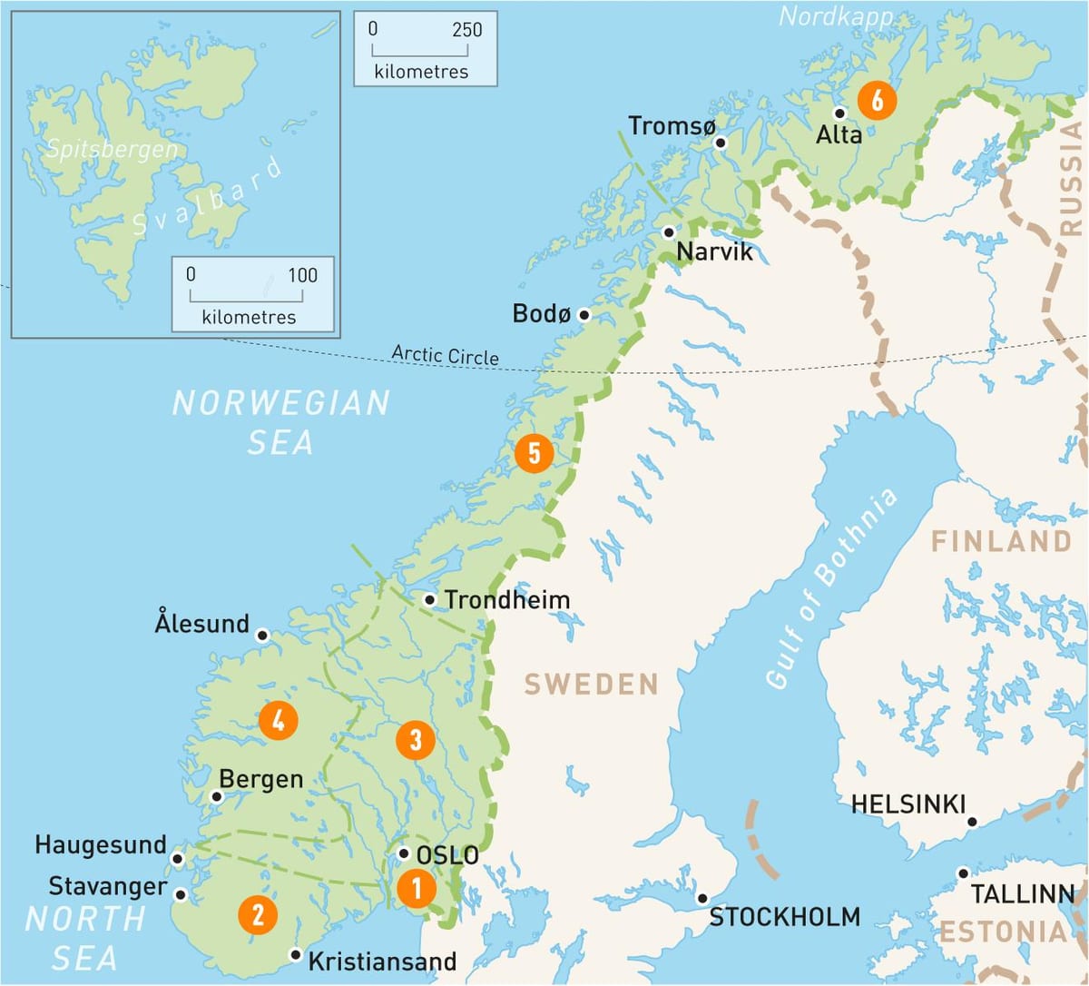 Karta alta Norveška