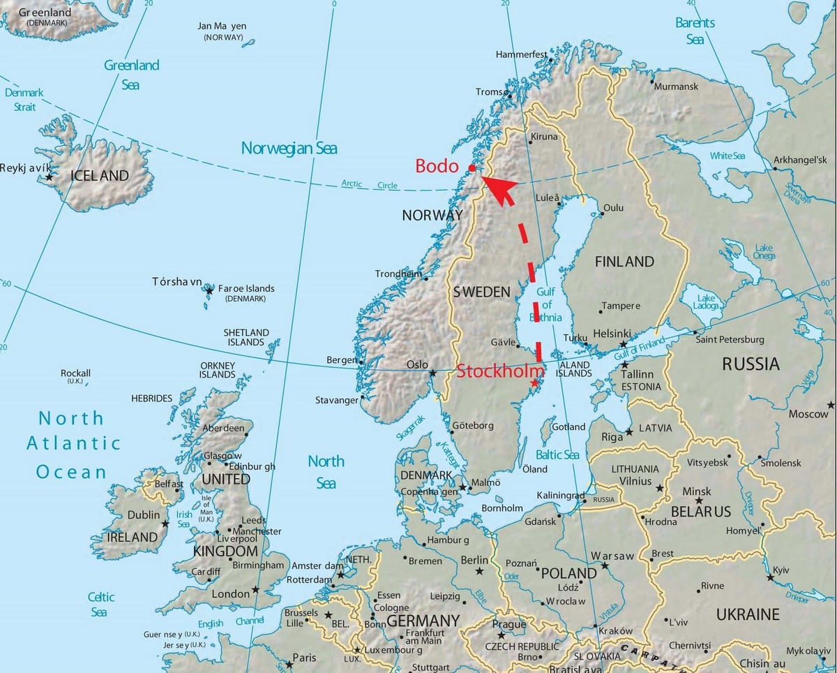 Karta Baudot Norveška