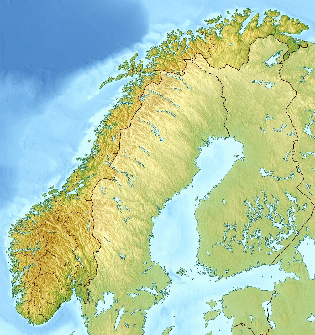 Norveška topo karti