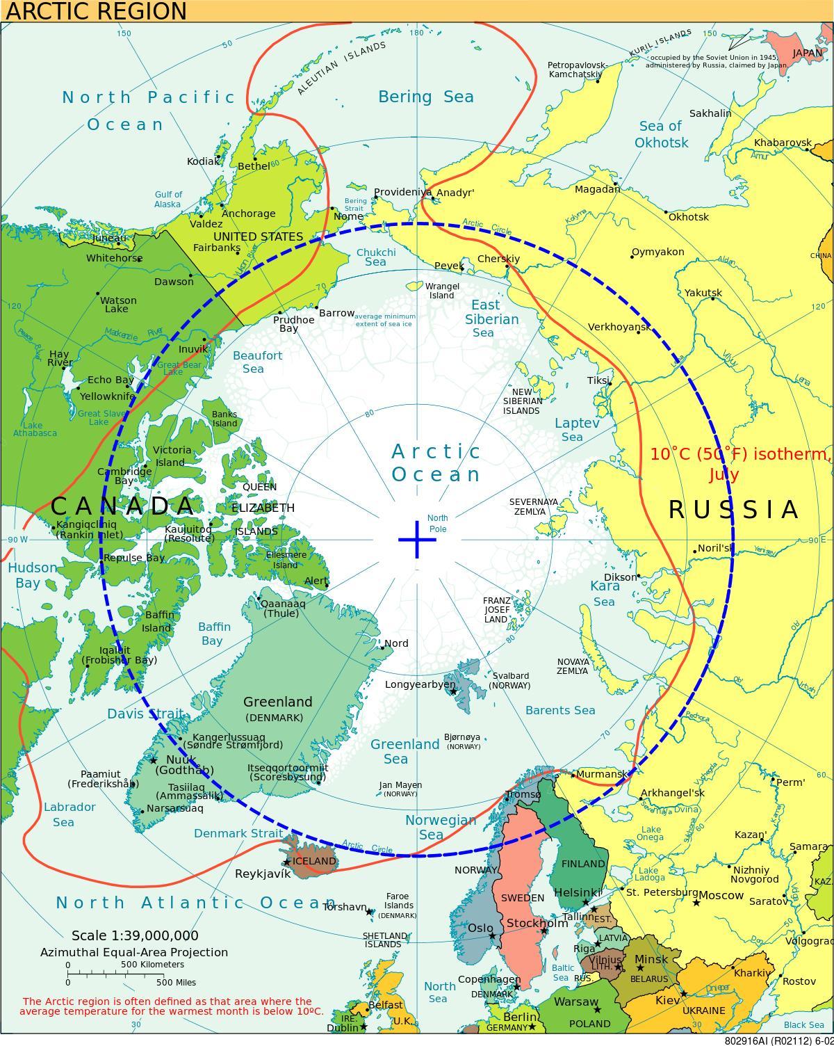 арктическая Norveška karti