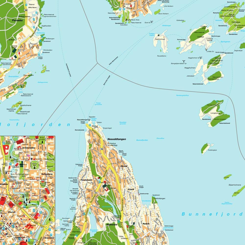 Oslo, Norveška na karti svijeta