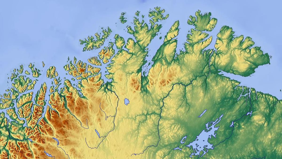 Sjeverna Norveška karti