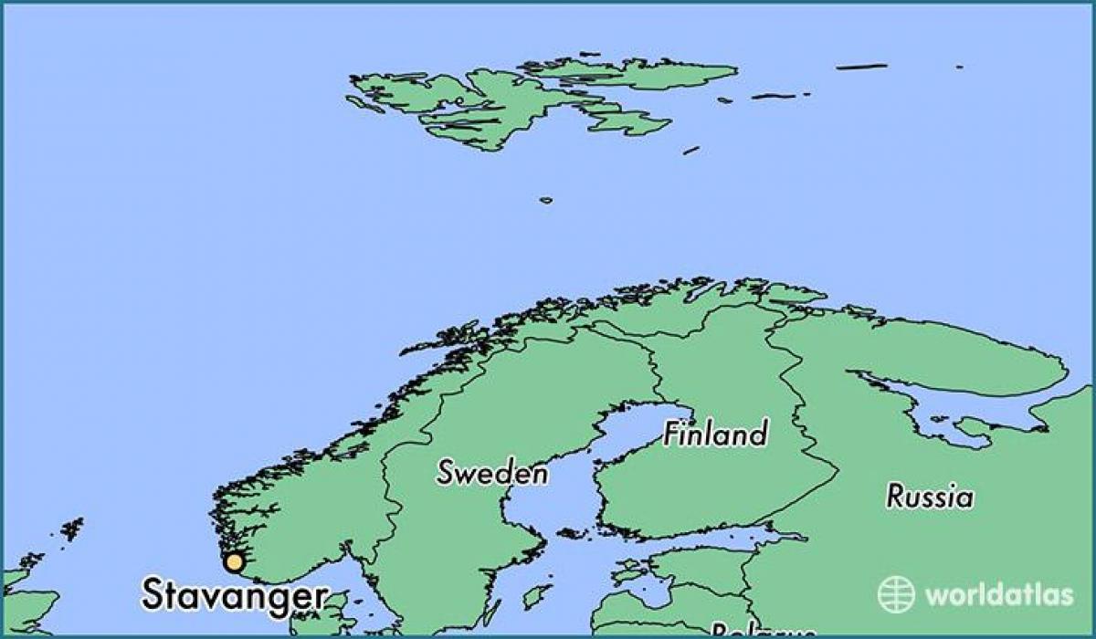 karta stavanger Norveška