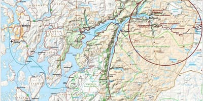 Хардангерфьорд Norveška karti