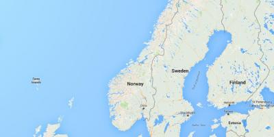 Karta je autor jean-pierre norguet, Norveška