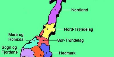 Karta nacionalne turističke rute Norveškoj 