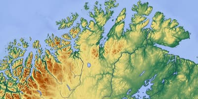 Sjeverna Norveška karti
