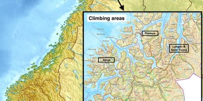 Tromsø Norveška karti