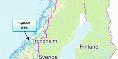 Karta trondheim, Norveška